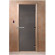 Стеклянная дверь для бани графит 1900х700 (DoorWood) в Кургане