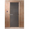 Стеклянная дверь для бани графит 2000х800 (DoorWood)
