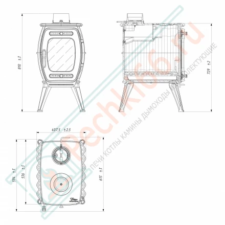 Чугунная печь Бахта II (ProMetall)