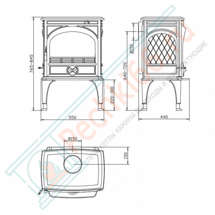 Чугунная печь 425GM (Dovre)