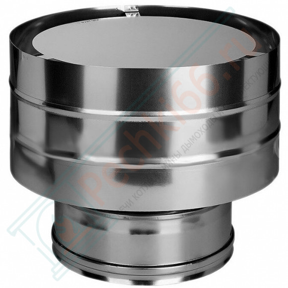 Дефлектор на трубу с изол (НЕРЖ-321/0,5-НЕРЖ-439/0,5) d-180/260 (Дымок-Lux) в Кургане