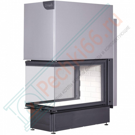 Каминная топка Дельта 900 три стекла принтинг (Экокамин)