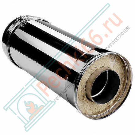 Сэндвич труба V50R с изол L=500 (AISI-310S/0,8-ОЦИНК-RAL/0,5) d-200/300 (Вулкан-Cerablanket)