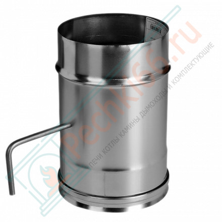 Задвижка без изол (НЕРЖ-321/0,8) d-120 (Дымок-Lux)