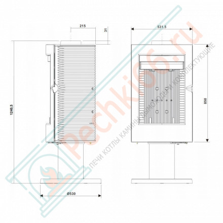 Печь-камин PHAROS (INVICTA)