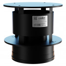 Оголовок с ветрозащитой (AISI-316L/0,8-430/ЭМАЛЬ) d-120/220 (Craft-HF-50BP)