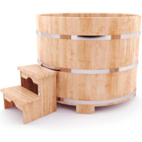 Купель кедровая круглая 120х120х100 (НКЗ)