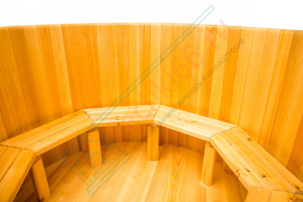 Купель кедровая круглая 150х150х120 (НКЗ)