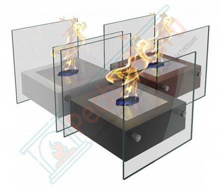 Настольный биокамин Rubicon, чёрный (ZeFire)