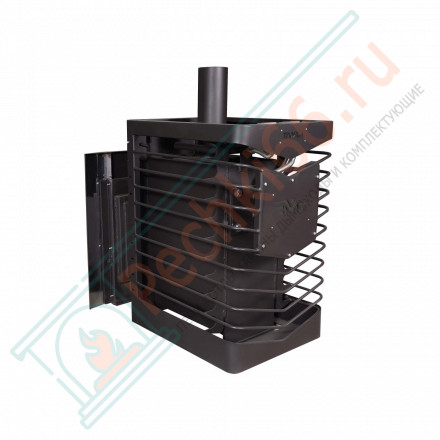 Печь для бани № 07МСП с парогенератором и с сеткой для камней