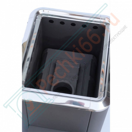 Чугунная банная печь Сибирь-18, конвекционная, с чугунной дверцей (НМК)