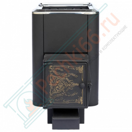 Чугунная банная печь Сибирь-18, конвекционная, с чугунной дверцей (НМК)