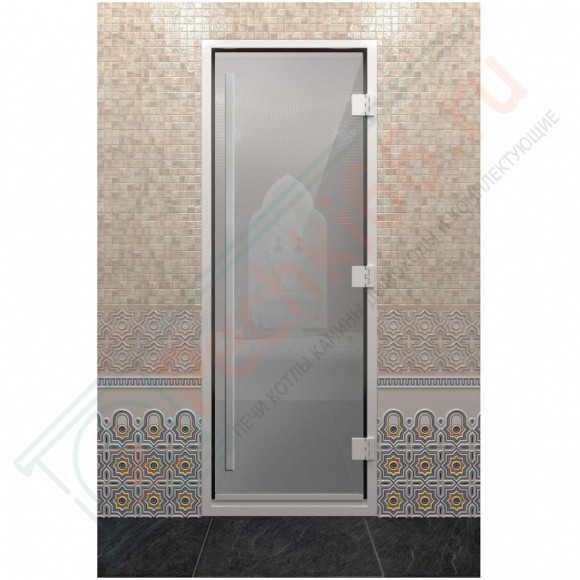 Стеклянная дверь DoorWood «Хамам Престиж Сатин» 2000х800 мм в Кургане
