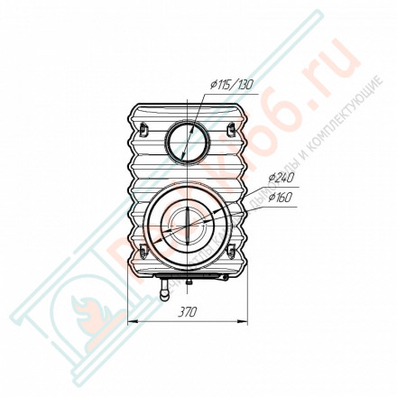 Отопительно-варочная печь Тайга PRO (ProMetall)