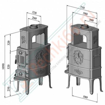 Чугунная печь 2B Classic (Morso)