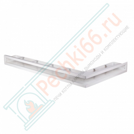 Угловая вентиляционная решетка 900 х 500 (мм) - правый угол, белая (Молодой-Урал)