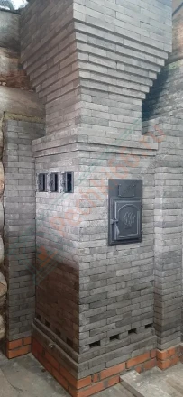 Печь для бани №06-ГТ 60 на газу (усиленная) (Тройка) до 36 м3