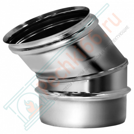 Отвод одностенный 30° (AISI-321/0,8мм) d-115 (Вулкан)