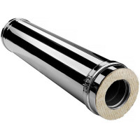 Сэндвич труба V50R с изол L=1000 (AISI-321/0,8-AISI-304/0,5) d-120/220 (Вулкан-Cerablanket)