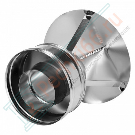 Зонт на трубу с изол (НЕРЖ-321/0,5-НЕРЖ-439/0,5) d-150/230 (Дымок-Lux)