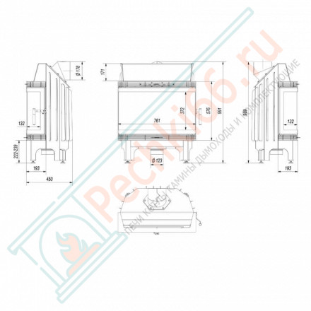 Стальная топка Blanka670/570/LP/BS (Kratki)