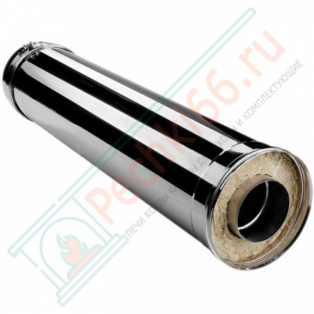 Сэндвич труба V50R с изол L=1000 (AISI-321/0,8-AISI-304/0,5) d-250/350 (Вулкан-Cerablanket)