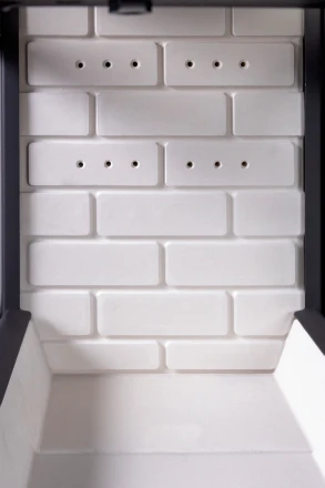 Топка Дельта 700 P три стекла подовое горение принтинг (Экокамин)