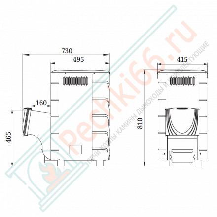 Печь для бани Каронада Heavy Metal ДН антрацит (T.M.F) до 18 м3