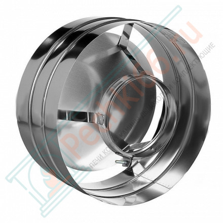 Зонт с ветрозащитой без изол (НЕРЖ-321/0,5) d-115 (Дымок-Lux)