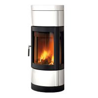 Печь-камин Fortuna Panorama, цвет белый (La Nordica)