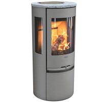 Печь-камин 556:3 Style, верх талькомагнезит, цвет серый (Contura)