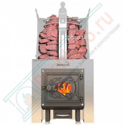 Банная печь Августа ПРОФИ со стеклом (Добросталь)