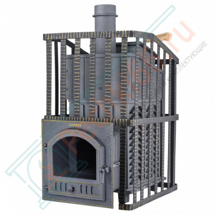 Чугунная печь для бани Гефест GFS-ЗК 18 (П) Ураган (ТехноЛит)