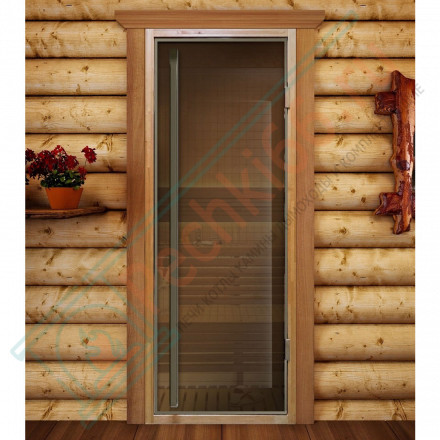 Стеклянная дверь Престиж Flash Royal, бронза прозрачная, 2000х800 (DoorWood)