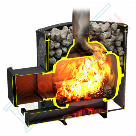 Чугунная банная печь Былина 24 Ч (Теплодар)