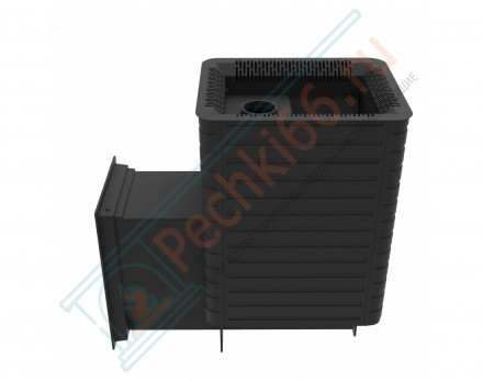 Печь для бани Фаворит 15 Д-2, каминная дверца, с баком 35 л (Березка)