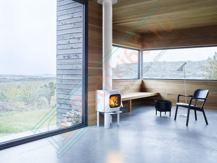 Чугунная печь-камин F 105 R LL WHE, стеатит (Jotul)