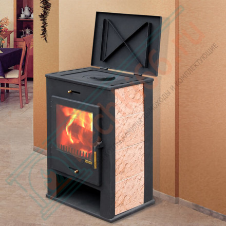 Печь-камин Охта с плитой (Мета) до 160 м3