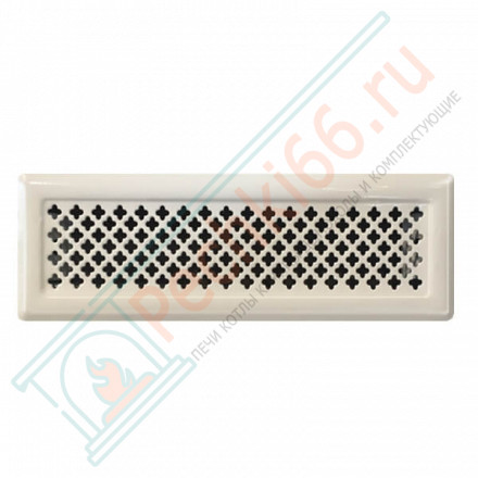 Каминная решетка 195х60, белая (Megaprom)