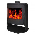 Печь-камин Бавария панорама призма с плитой (ЭкоКамин) до 225 м3