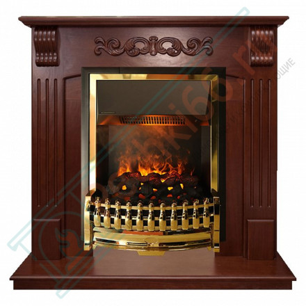 Электрический каминокомплект Sorrento угловой - Орех с очагом Atherton