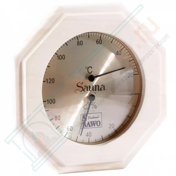 Термогигрометр восьмигранник 241-THA, осина (Sawo) в Кургане