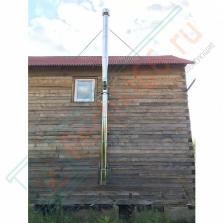 Монтаж дымохода через стену