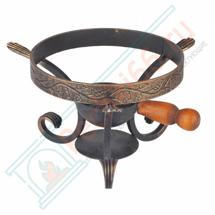 Подставка под садж/казан кованная с угольницей "Медведица"