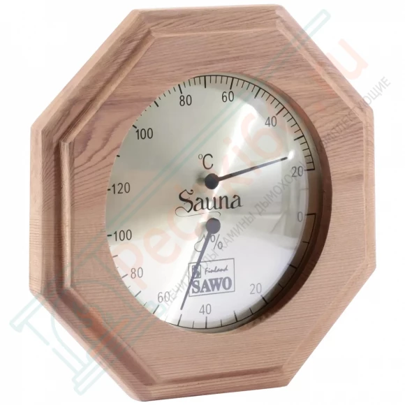 Термогигрометр восьмигранник 241-THD, кедр (Sawo) в Кургане