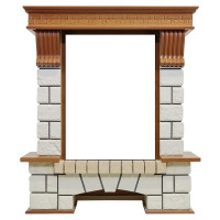 Портал Pierre Luxe - Дуб / Белый (Высота 1060мм)