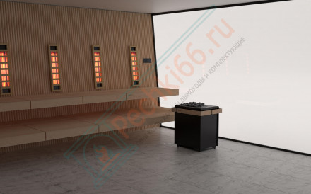 Электрокаменка Concept R combi black, 9 kW (Sentio by Harvia)