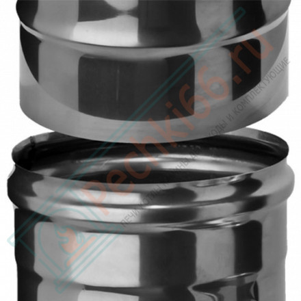 Сэндвич труба для дымохода L=500 (AISI-316L/0,5-AISI-304/0,5) d-200/250 (Craft-GS-25)