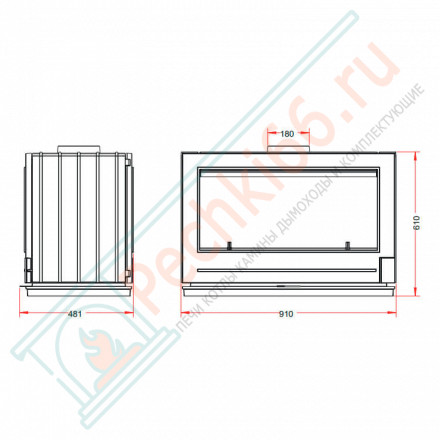 Печь-камин AARON (INVICTA)