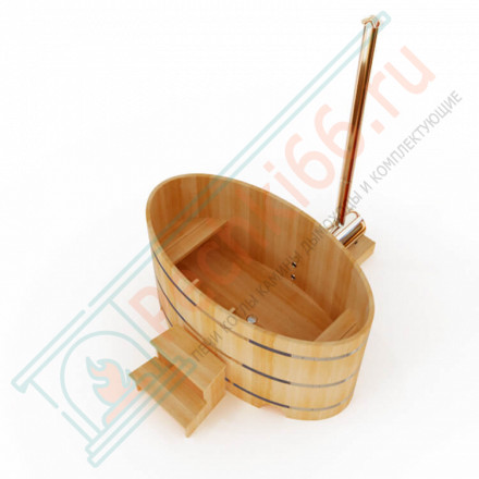 Японская баня Фурако овальная с внешней печкой 120х200х120 (НКЗ)